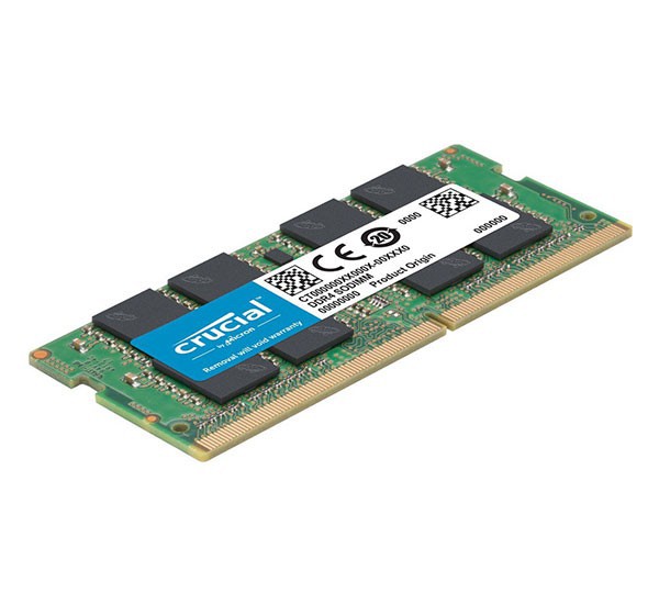 رم لپ تاپ DDR4 تک کاناله، 2666 مگاهرتز، CL19، کروشیال ظرفیت 8 گیگابایت