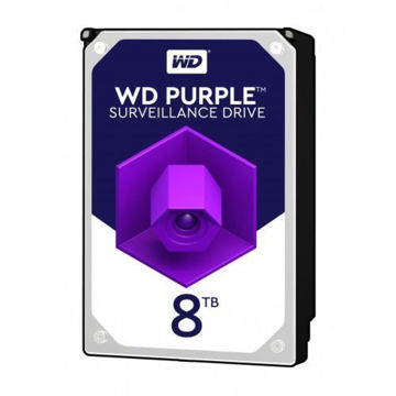 هارددیسک اینترنال وسترن دیجیتال رنگ بنفش با ظرفیت 8 ترابایت (WD Purple 8TB)