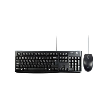 کيبورد و ماوس باسيم لاجيتک MK120 ا Logitech MK120 Wired Keyboard and Mouse