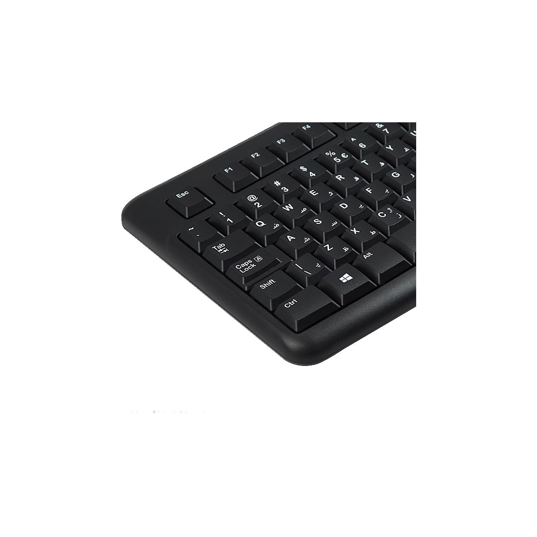 کيبورد و ماوس باسيم لاجيتک MK120 ا Logitech MK120 Wired Keyboard and Mouse