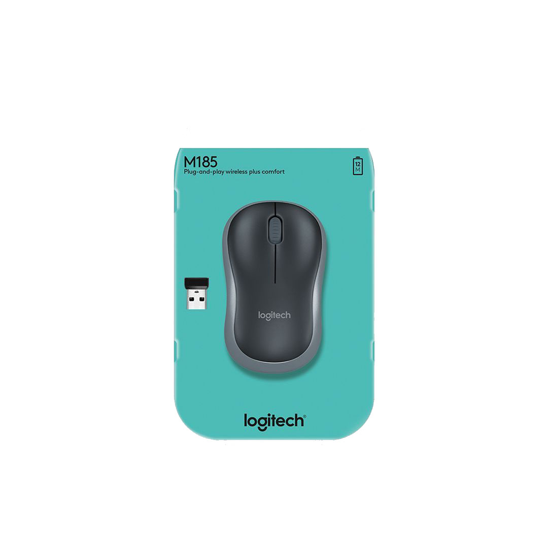 ماوس بی‌ سیم لاجیتک مدل M185 اصل ا Logitech M185 Wireless Mouse